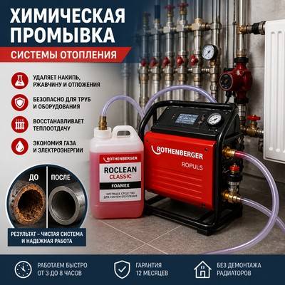 Химическая промывка системы отопления от накипи и ржавчины